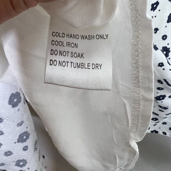 Princess Polly Womens White Floral Ruffle Open Tie Back Nate Mini Dress Size 6 - Picture 8 of 10